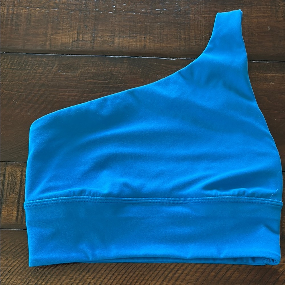 Lululemon One-Shoulder Bra Top. Cobalt Blue. Extra small